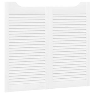 vidaXL Sukamosios durys 2 vnt. 90 x 50 cm Pu&scaron;ies medienos masyvas