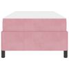 vidaXL Lovos rėmas su čiužiniu Rožinė 90 x 200 cm audinys