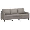 vidaXL Trivietė sofa su pakoja, taupe spalvos, 180cm, audinys