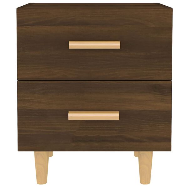 vidaXL Naktinės spintelės, 2vnt., rudos ąžuolo spalvos, 40x35x47,5cm
