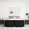 vidaXL Lovos rėmas su čiužiniu Juoda 180 x 200 cm audinys