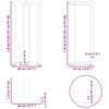 vidaXL Baro stalo kojos, T formos, 2 vnt., antracito spalvos, 40x35x(90-91) cm, plienas