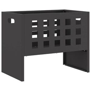 vidaXL Ugnies dubuo Juoda 50 x 30 x 40 cm Plienas