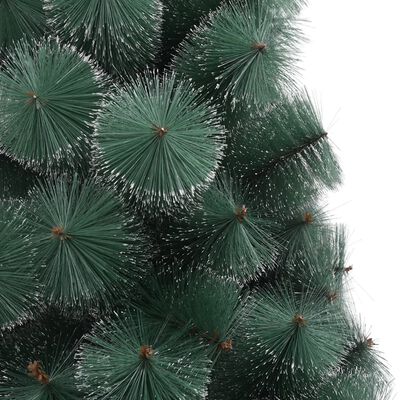 vidaXL Dirbtinė apšviesta Kalėdų eglutė su stovu, žalia, 120cm, PET