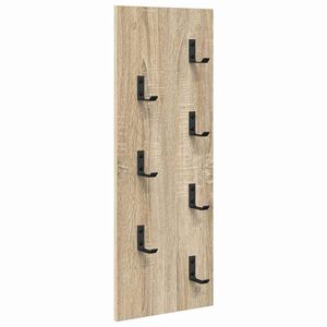 vidaXL Prikabinamas paltas Sieninis Sonoma ąžuolas 30 x 1,5 x 80 cm