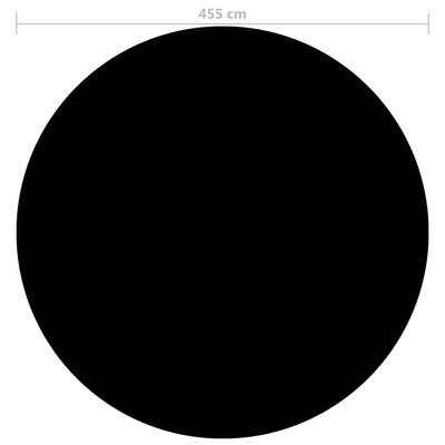 vidaXL Baseino uždangalas, juodos spalvos, 455cm, PE