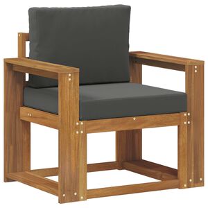 vidaXL Lauko sofa Tvirta akacijos mediena ir poliesteris Natūrali