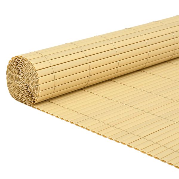 vidaXL Dvipusė sodo tvora, geltonos spalvos, 110x400cm