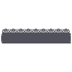 vidaXL Vejos borteliai 10 vnt. 103 x 0,05 x 22 cm Plienas Antracito