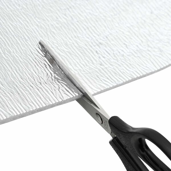 vidaXL Radiatoriaus &scaron;ilumos at&scaron;vaitas Sidabro 10 x 1 m Polietilenas