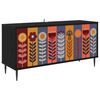 vidaXL Televizoriaus spintelė ESSEN 102 x 33 x 51 cm Juodojo ąžuolo