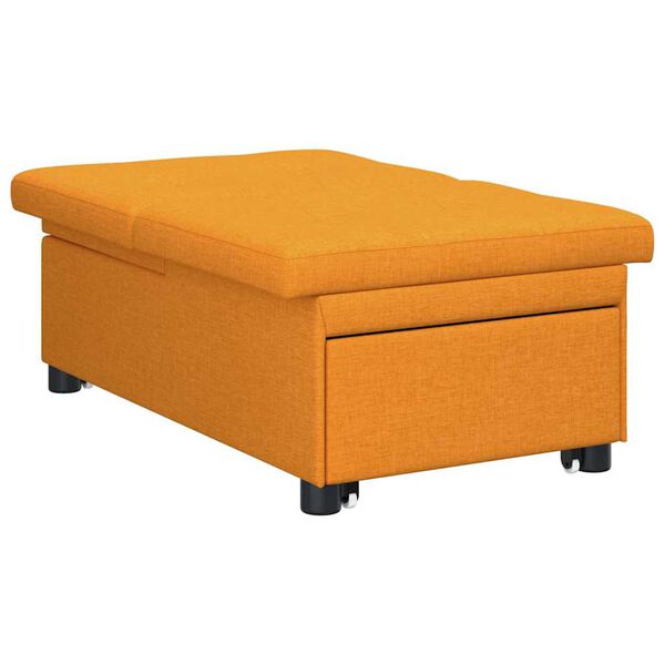 vidaXL I&scaron;traukiama sofa-lova Tamsiai geltona 194 x 50 x 82 cm fanera