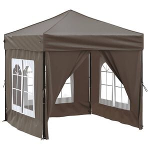 vidaXL Proginė palapinė su &scaron;oninėmis sienomis, taupe, 2x2m