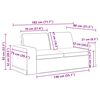 vidaXL Sofa 2 pcs Tamsiai žalia 182 x 80 x 82 cm audinys