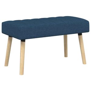vidaXL Kanalo pamink&scaron;tintas suolas Mėlyna 80 x 40 x 46 cm Audinys