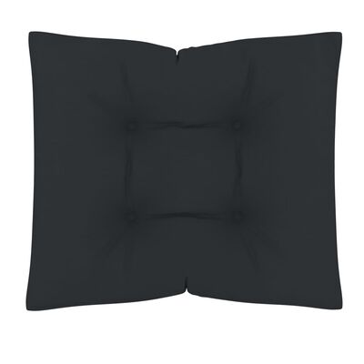 vidaXL Pagalvėlės sofai iš palečių, 3vnt., antracito spalvos, audinys