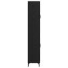 vidaXL Auk&scaron;tas spintelė Juodas ąžuolas 69,5 x 34 x 180 cm