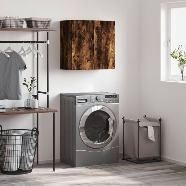 vidaXL Sieninė spintelė, dūminio ąžuolo, 60x31x60cm, mediena