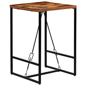 vidaXL Baro stalas, perdirbta mediena, 70x70x106cm