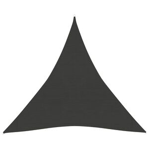 vidaXL Uždanga nuo saulės, antracito spalvos, 3x3x3m, HDPE, 160g/m&sup2;