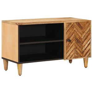 vidaXL Saugojimo spintos Ruda 80 x 31,5 x 46 cm Kietas mango medis