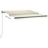 vidaXL Pastatoma automatinė markizė, kreminės spalvos, 350x250cm