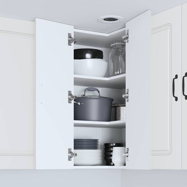 vidaXL Virtuvės spintelė Kalmar Balta 57 x 57 x 80 cm Apdirbta mediena