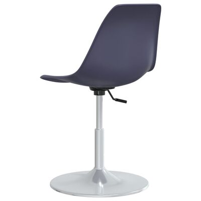 vidaXL Pasukamos valgomojo kėdės, 2vnt., violetinės spalvos, PP