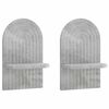 vidaXL Sieninė lentyna 2 vnt. Betono pilka 23 x 13,5 x 37,5 cm