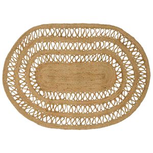 vidaXL Zoninės kiliminės dangos Natūrali 100 x 152 cm Džiutas