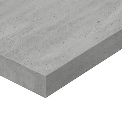 vidaXL Knygų lentynos plokštės, 8vnt., betono pilkos, 80x10x1,5cm, MDP