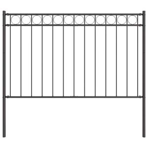 vidaXL Tvorelių elementas Pilka 170 x 130 cm Plienas