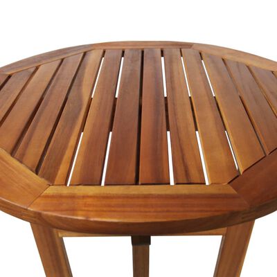vidaXL Baro stalas, 60x105cm, akacijos medienos masyvas