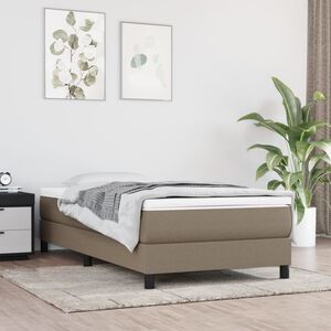 vidaXL Ki&scaron;eninių spyruoklių čiužinys, vidutinio kietumo, taupe spalvos, 80x200x20cm, audinys