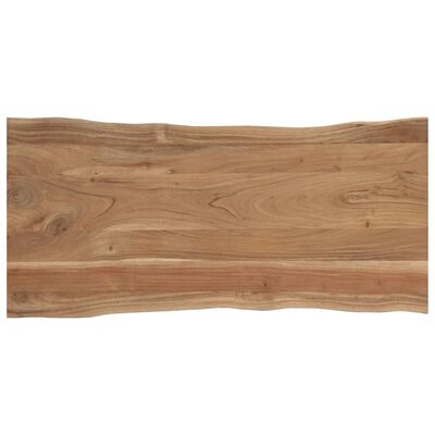 vidaXL Valgomojo stalas, 120x58x76cm, akacijos medienos masyvas
