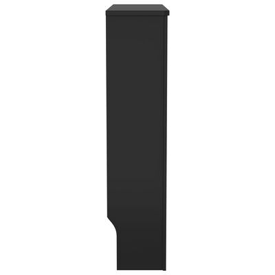 vidaXL Radiatoriaus uždangalas, juodos spalvos, 78cm, MDF