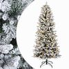 vidaXL Dirbtinė Sulankstoma Kalėdų Eglutė 150 cm 150 LED &Scaron;ilta balta
