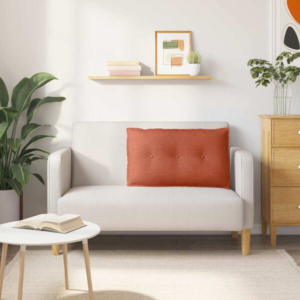 vidaXL Apsaugos Pagalvė Raudona oranžinė 80 x 50 cm Kordūrinis audinys