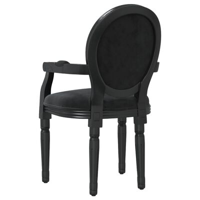 vidaXL Valgomojo kėdė, juodos spalvos, 54x56x96,5cm, aksomas