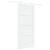 vidaXL Slankios durys 93 x 211 cm Apdirbta mediena Balta