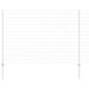 vidaXL Tvora su stulpais Sidabro 1,6 x 10 m Plienas