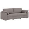 vidaXL Sofa 3 pcs Taupe 219 x 80 x 82 cm Lino mi&scaron;inio audinys