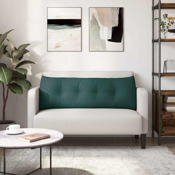 vidaXL Apsaugos Pagalvė Tamsiai žalia 140 x 24 x 50 cm audinys