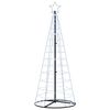 vidaXL LED Kalėdų medis EKENAS 250 cm 390 LED &Scaron;alta balta Plienas