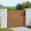 vidaXL Sodo vartai, 85x75 cm, Corten plienas