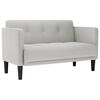 vidaXL Dvivietė sofa, debesų pilka, 111 cm, audinys