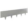 vidaXL Vejo kra&scaron;tas 10 pcs 100 x 25 cm Plienas Sidabrinė