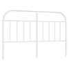 vidaXL Metalinis pakaitinis galvūgalis, baltos spalvos, 150cm