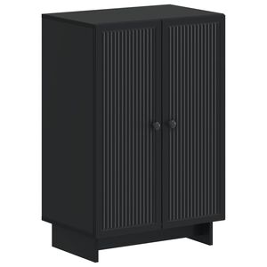 vidaXL Batu skrynia EDE 59,5 x 39,5 x 90 cm Apdirbta mediena Juoda