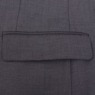 vidaXL Vyriškas verslo stiliaus kostiumas, 2 dalių, pilkas, 54 dydis